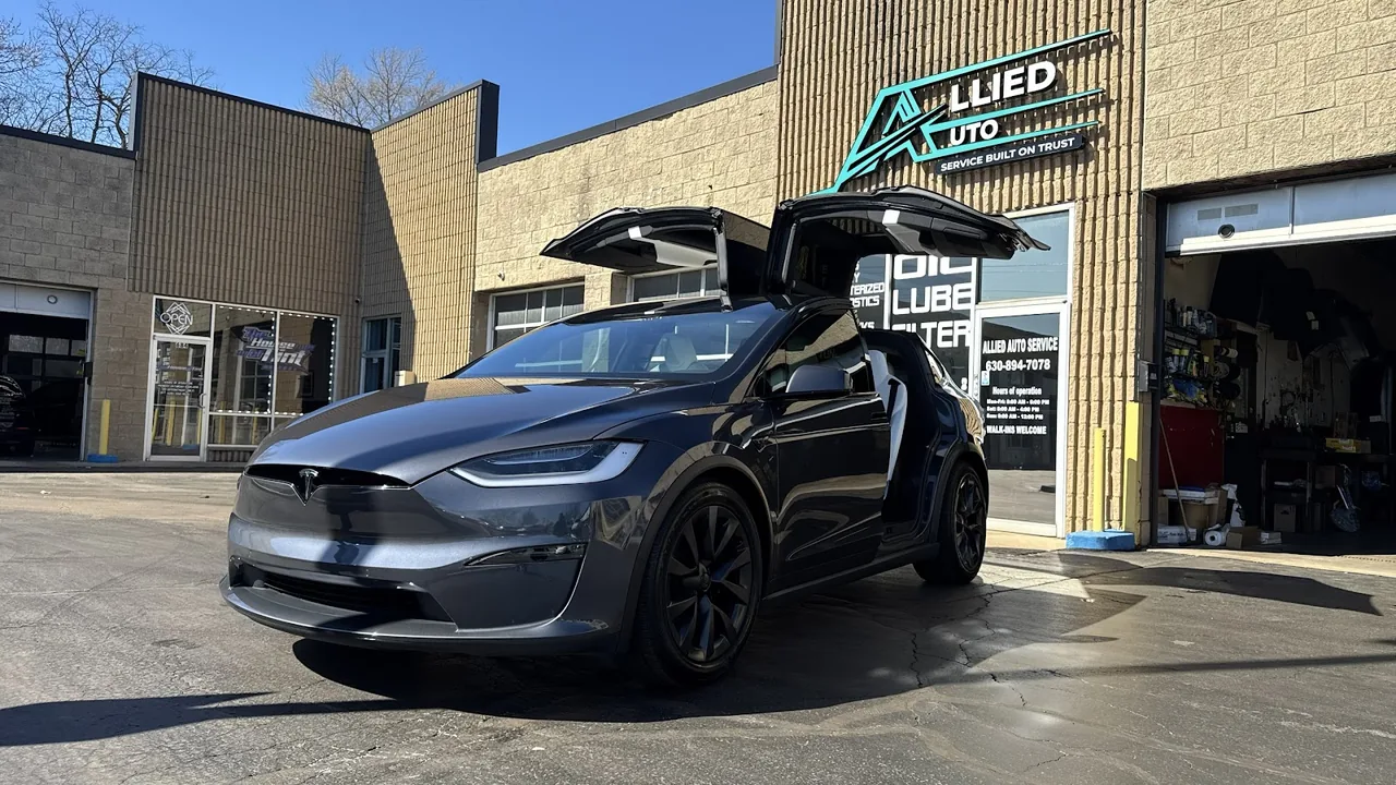 Inside the Allied Auto Services garage in Roselle